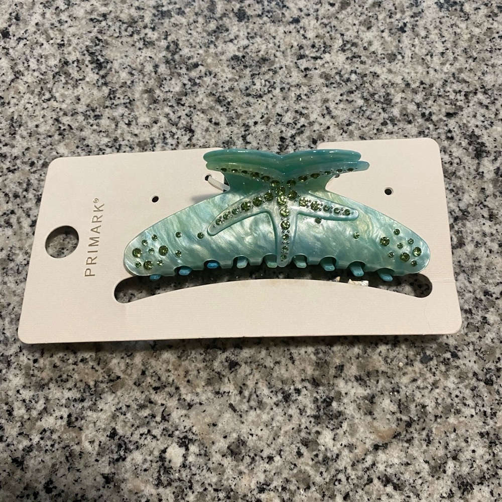 Primark Teal Starfish Hair Clip NEW
